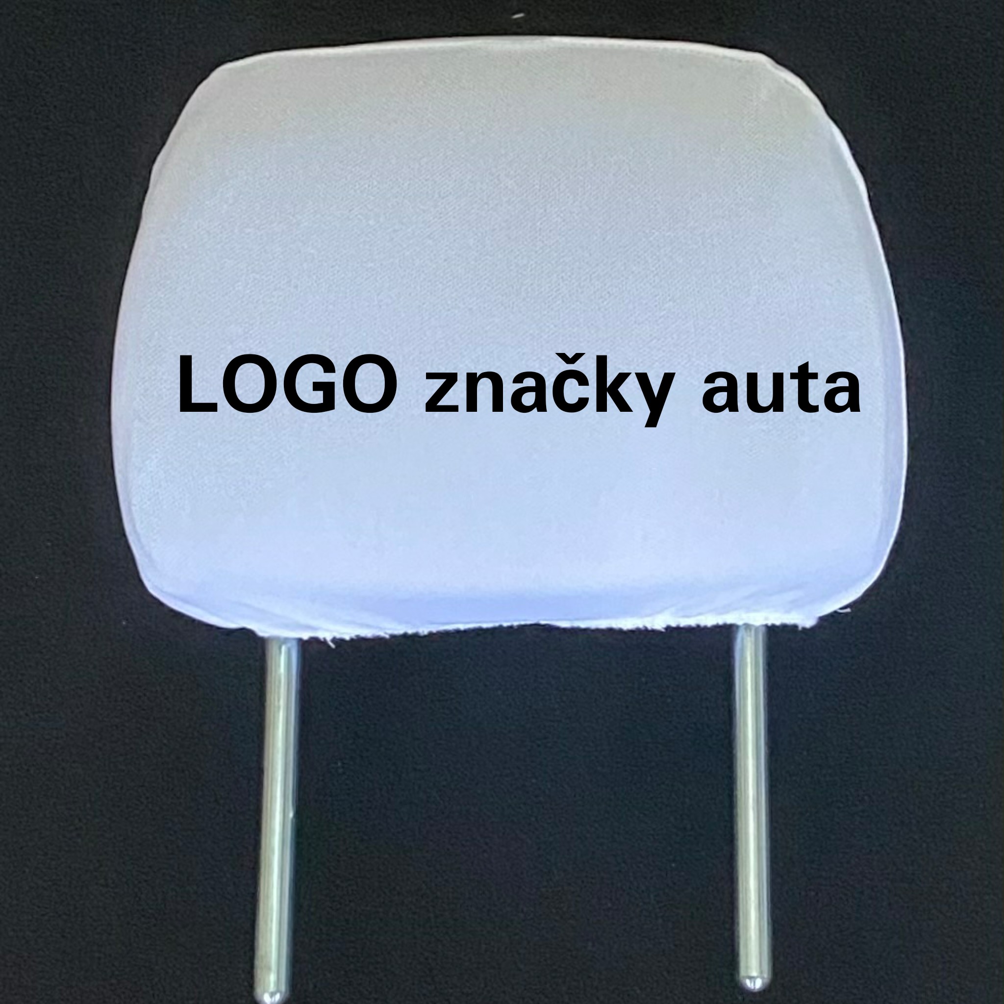 Poťahy hlav. opierok s logom